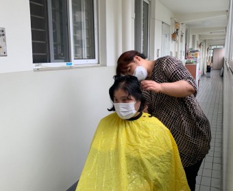 8월 방문이미용 진행