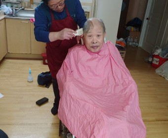 전문이미용봉사자와 함께하는 10월 방문이미용